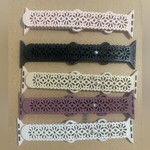 Floral Cutout Apple Watch Bands Set